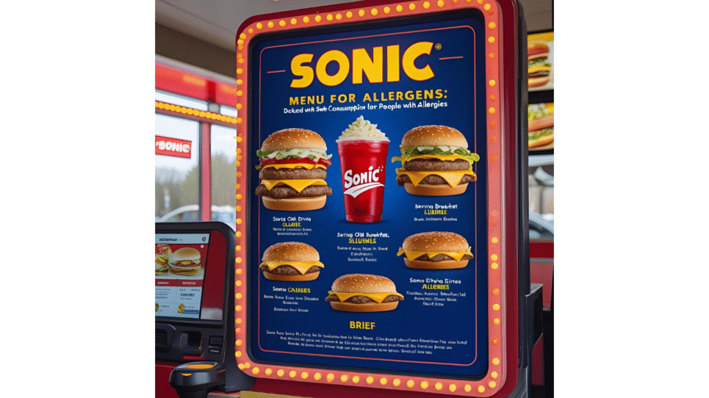 sonic allergen menu